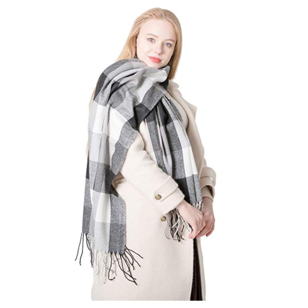 Long Plaid Scarf (NEW)